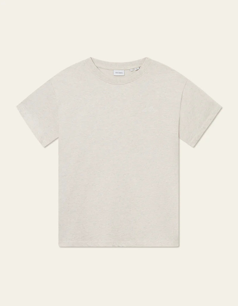Crew T-shirt Snow Melange/White