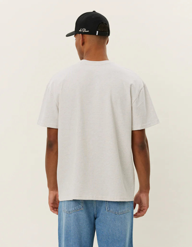 Crew T-shirt Snow Melange/White
