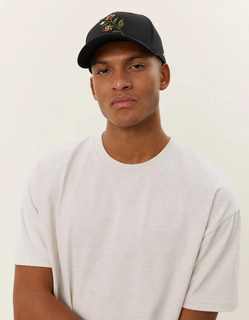 Crew T-shirt Snow Melange/White