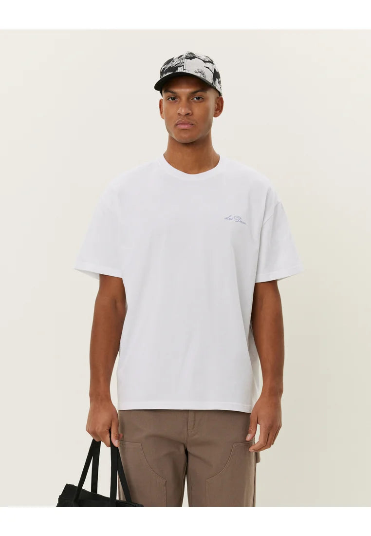 Crew T-shirtl White/Xenon Blue