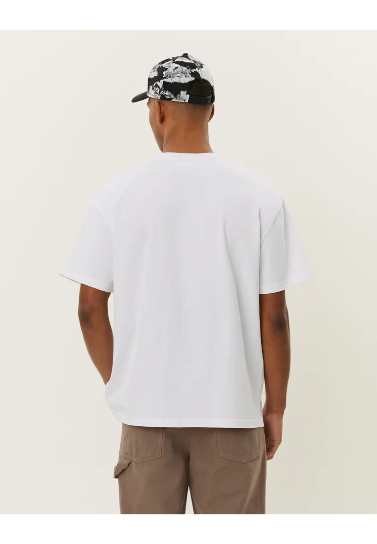 Crew T-shirtl White/Xenon Blue