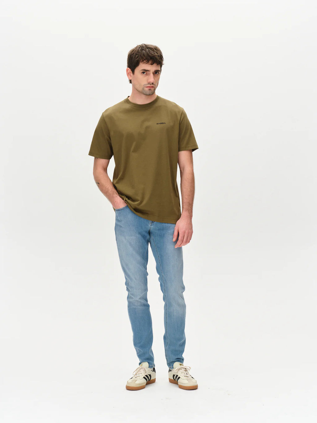 Dune Logo SS GOTS, Olive Green