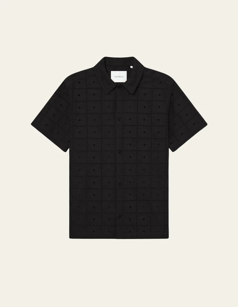 Hector Anglaise SS shirt Black/black