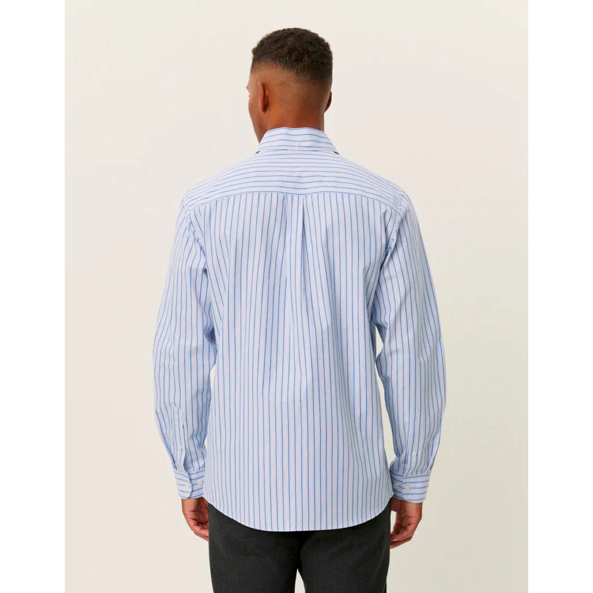 Kent Striped Peached Poplin Shirt