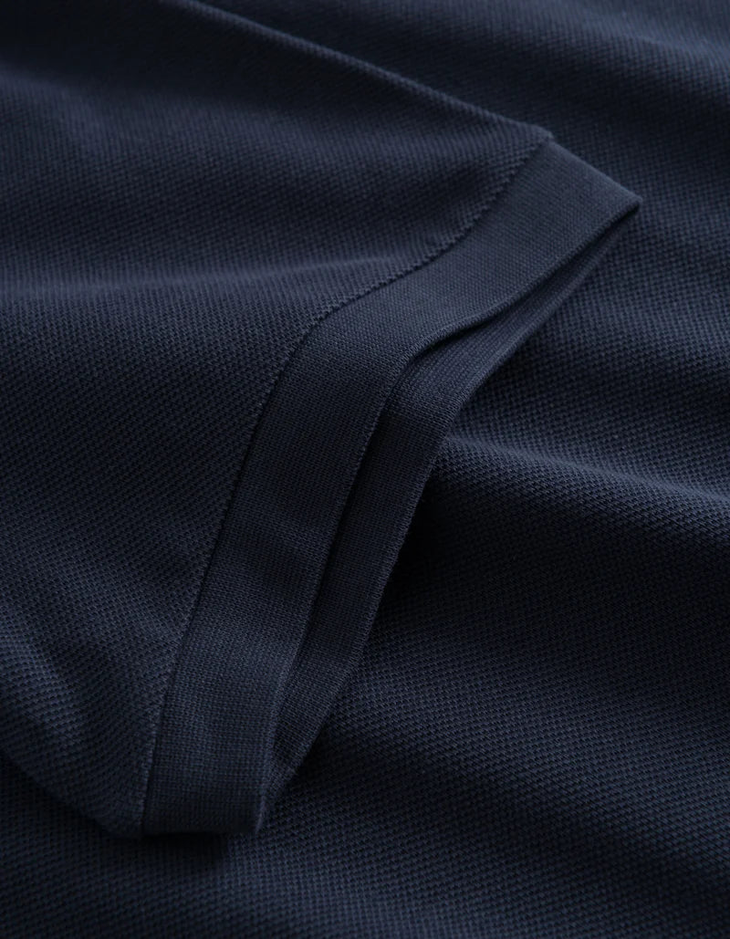 Pique t-shirt Dark navy/white