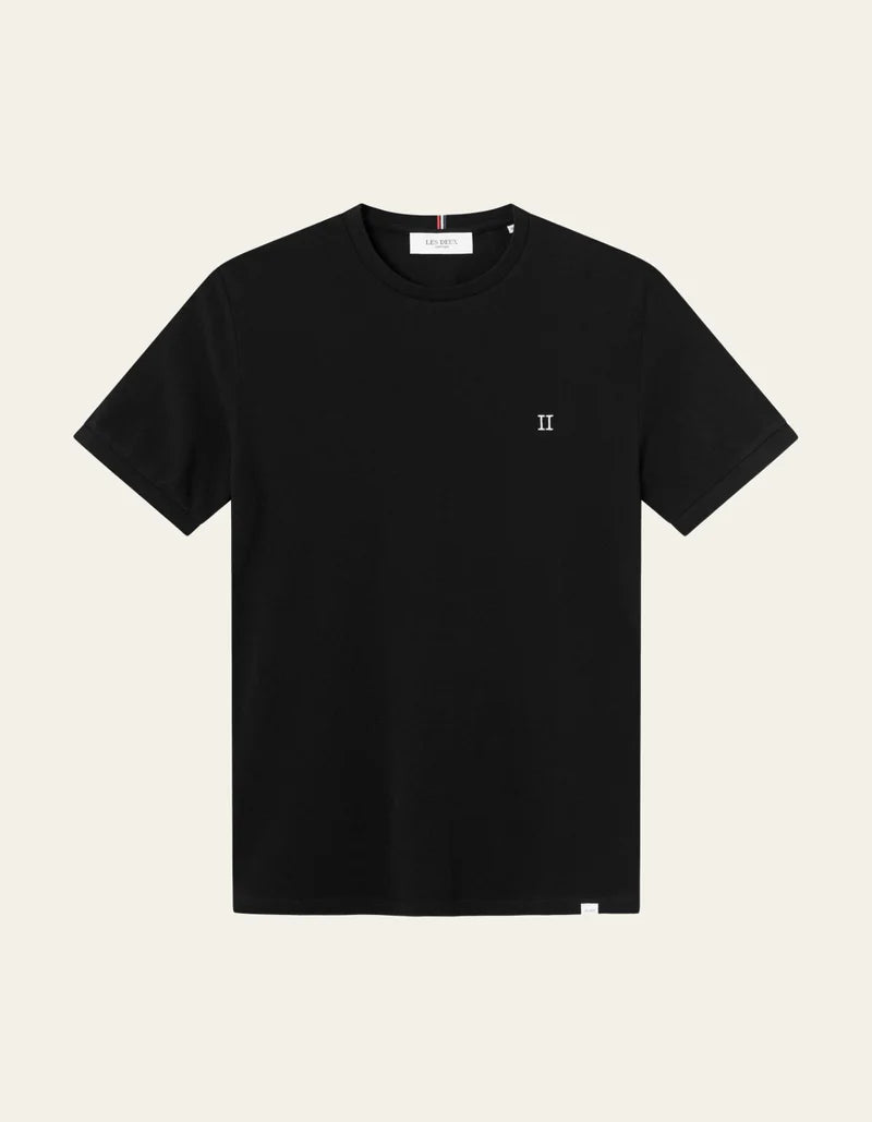 Pique t-shirt Black/white