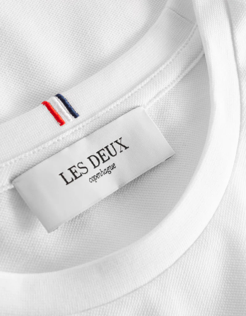 Pique t-shirt White/black