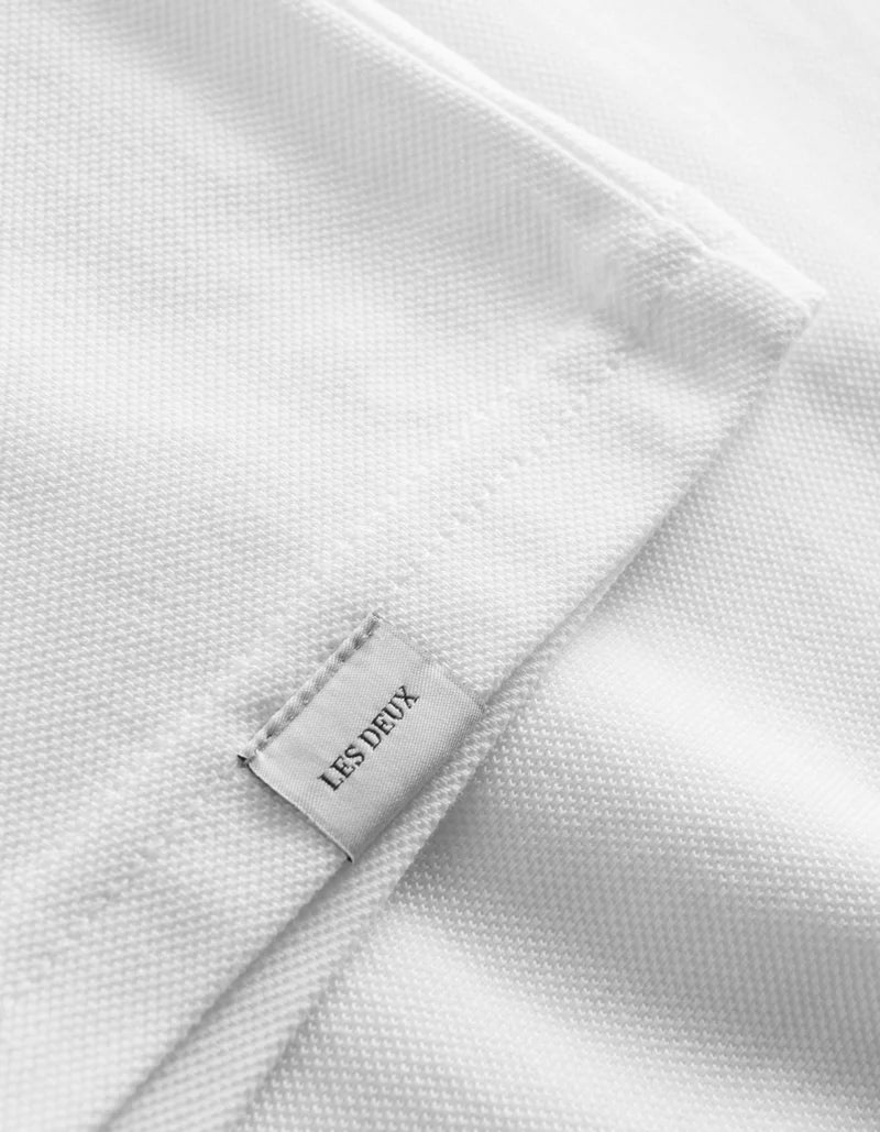 Pique t-shirt White/black