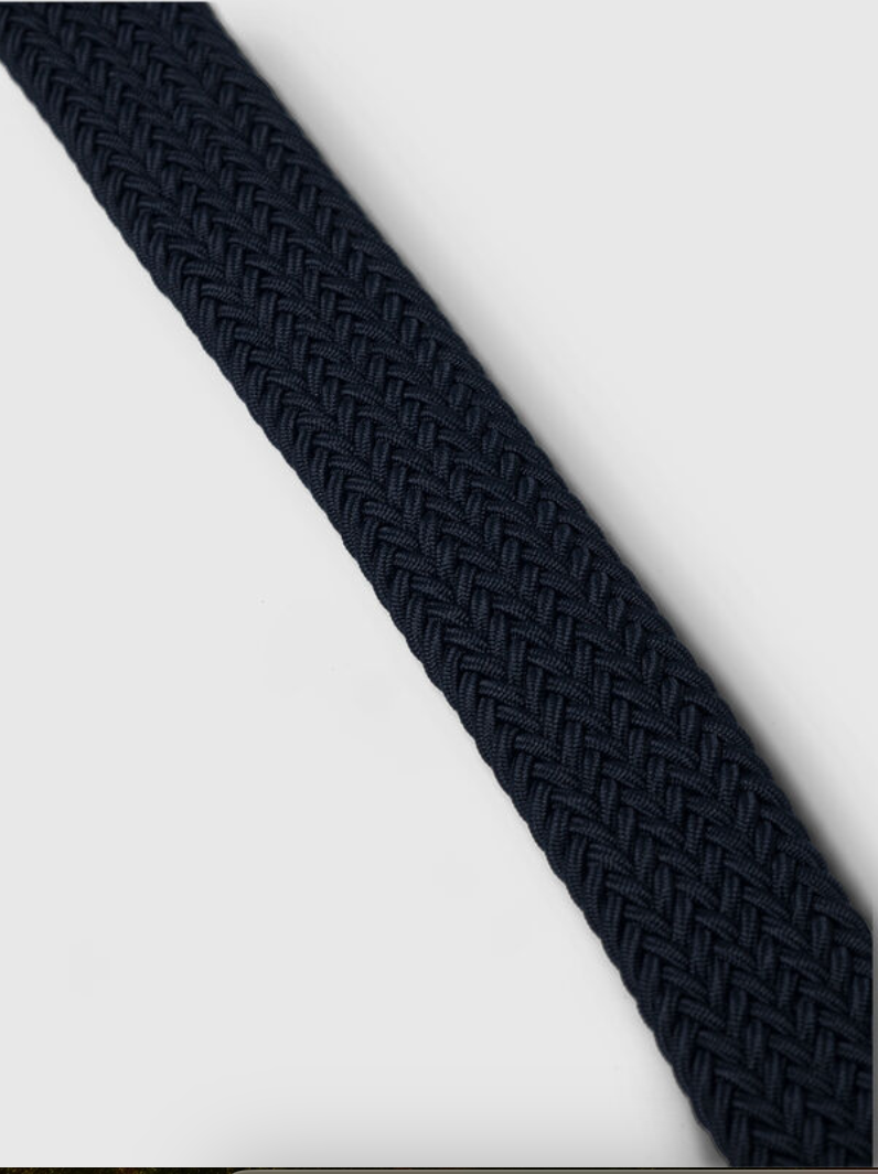 Italy Nastro Belt Navy