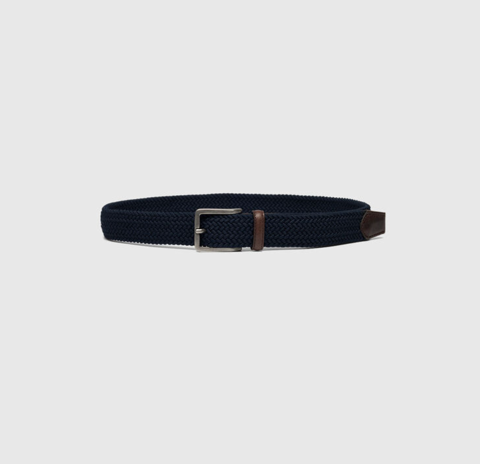 Italy Nastro Belt Navy