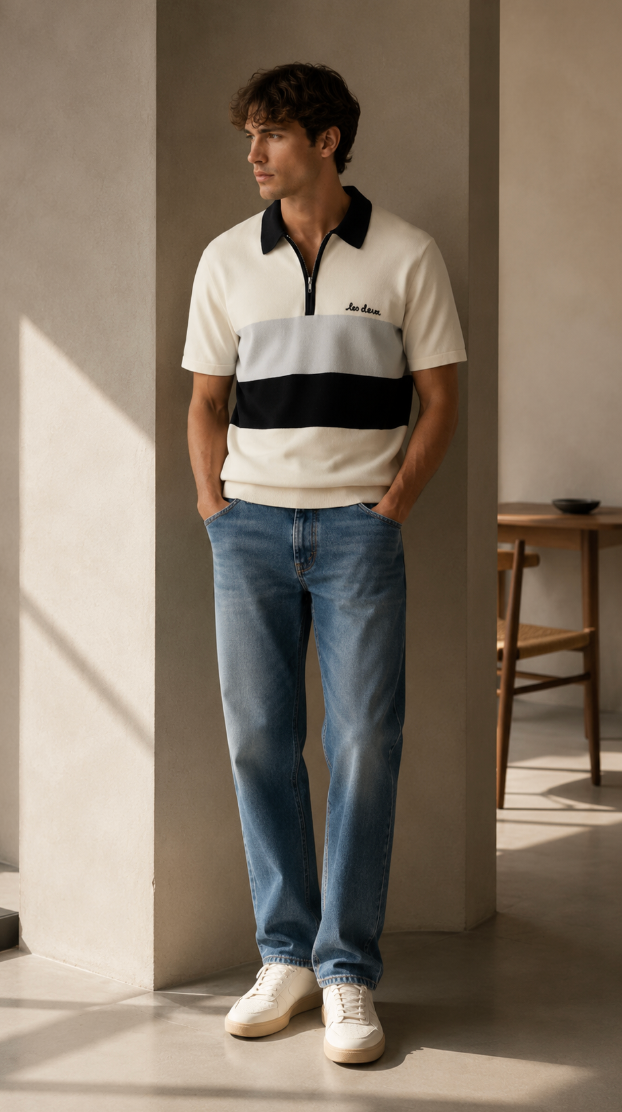 Les Deux Raul Knitted Polo