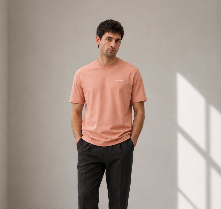 Gabba Dune Logo T-Shirt – Rose Peach