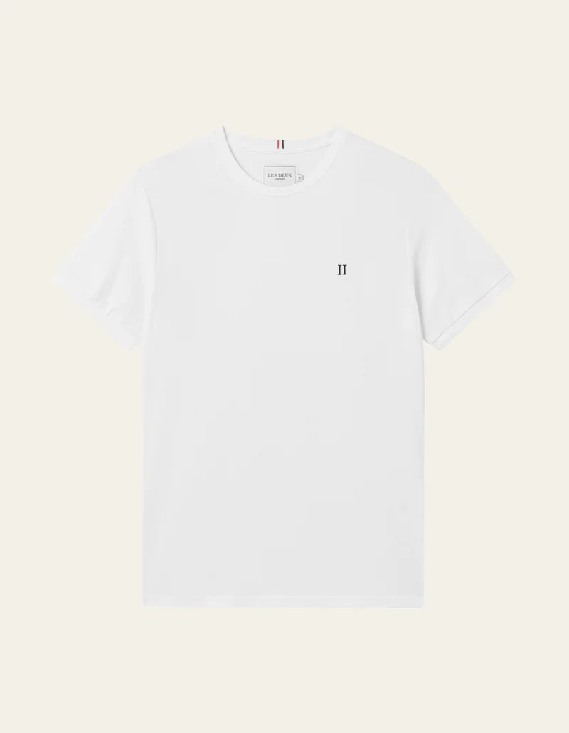 Pique t-shirt White/black